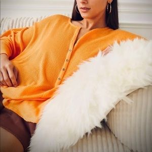 NWT - Urban Outfitters Out From Under Oversized Thermal Henley